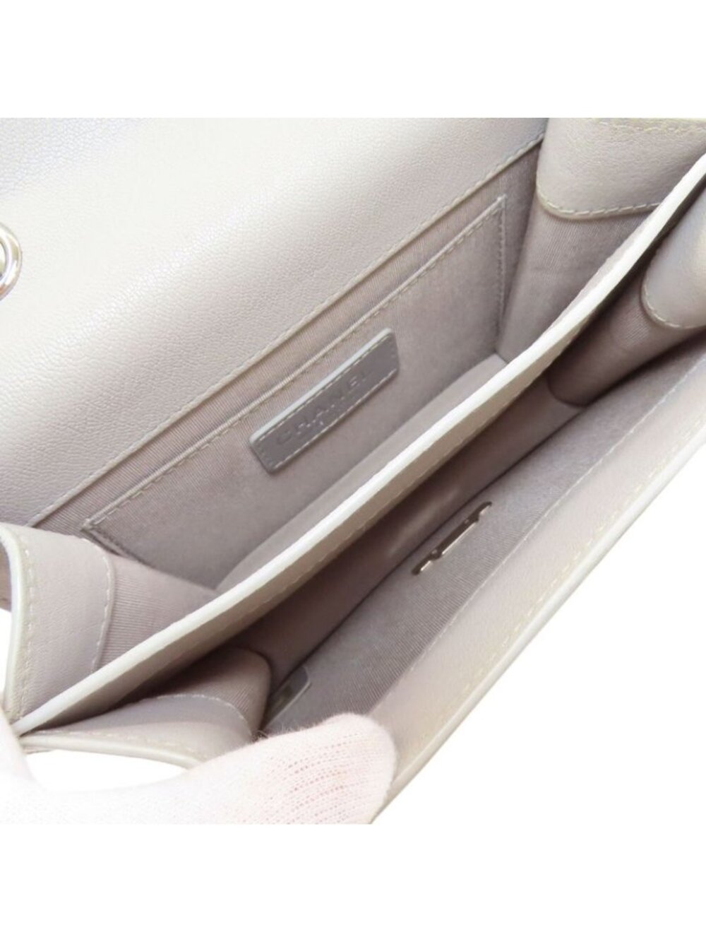 Chanel Half CC Logo Silver Shoulder Bag - Picture 6 of 15